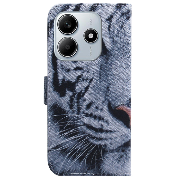 For Redmi Note 14 5G Coloured Drawing Flip Leather Phone Case