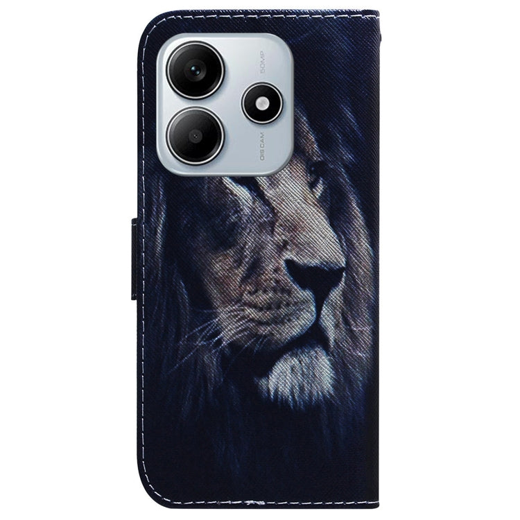 For Redmi Note 14 5G Coloured Drawing Flip Leather Phone Case