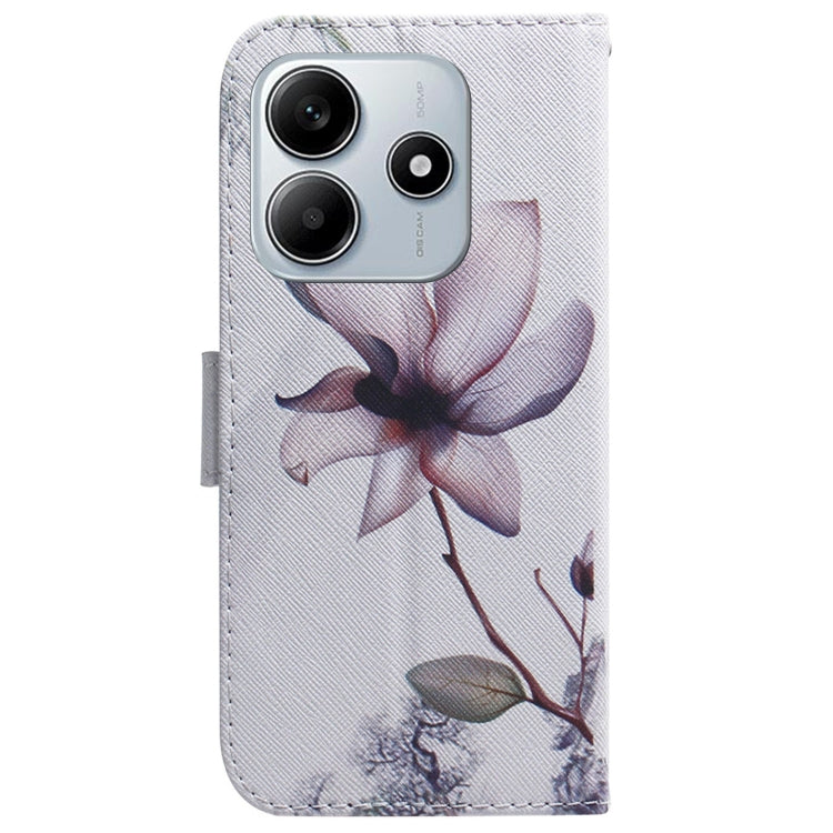 For Redmi Note 14 5G Coloured Drawing Flip Leather Phone Case