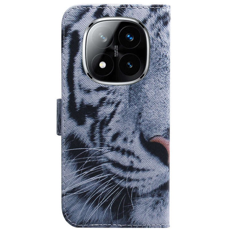 For Redmi Note 14 Pro / Note 14 Pro+ 5G Coloured Drawing Flip Leather Phone Case