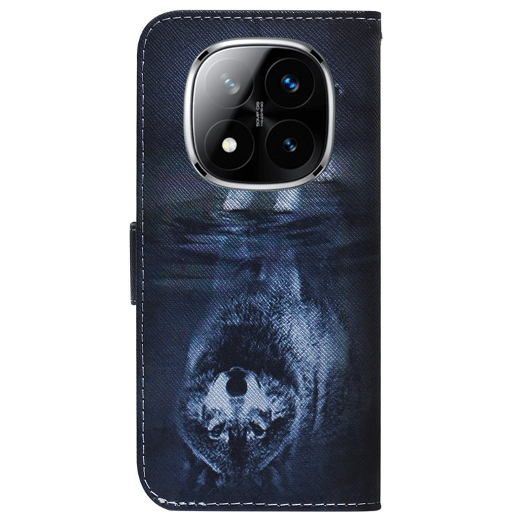 For Redmi Note 14 Pro / Note 14 Pro+ 5G Coloured Drawing Flip Leather Phone Case