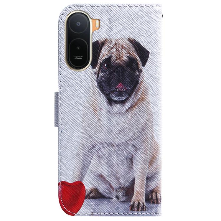 For Redmi A7 Pro 4G / 5G 171mm / Poco C85x 5G Coloured Drawing Flip Leather Phone Case