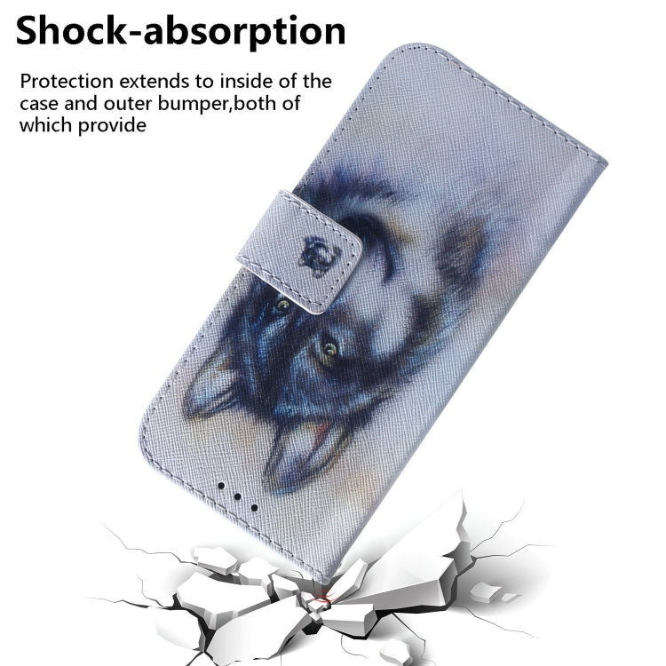 For Xiaomi Poco M6 4G Coloured Drawing Flip Leather Phone Case