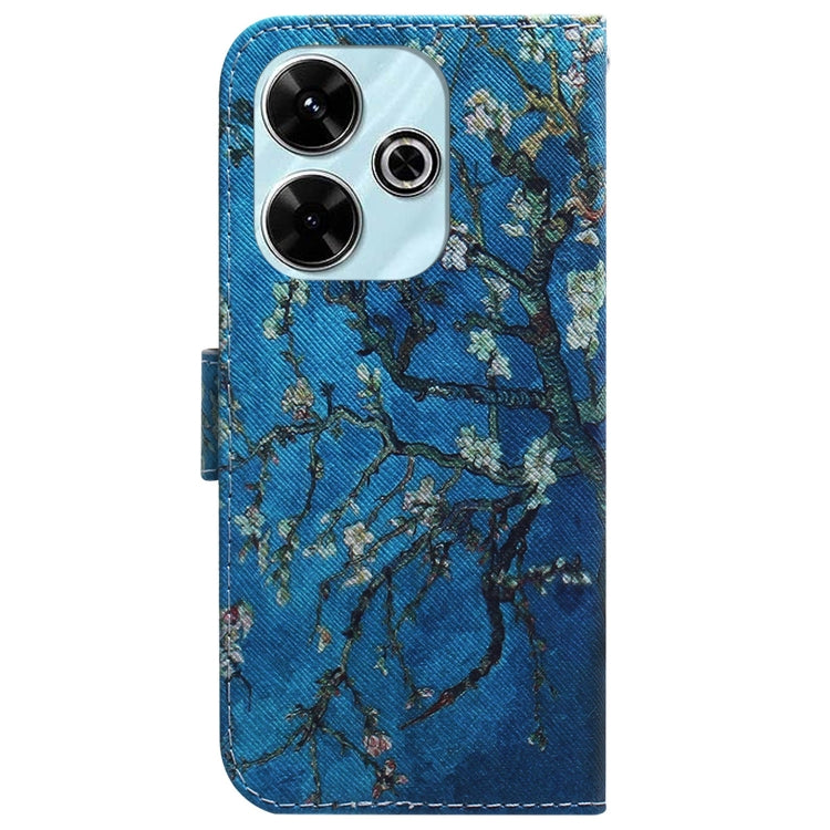 For Xiaomi Poco M6 4G Coloured Drawing Flip Leather Phone Case