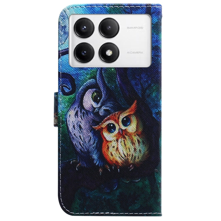 For Xiaomi Poco F6 Pro Coloured Drawing Flip Leather Phone Case