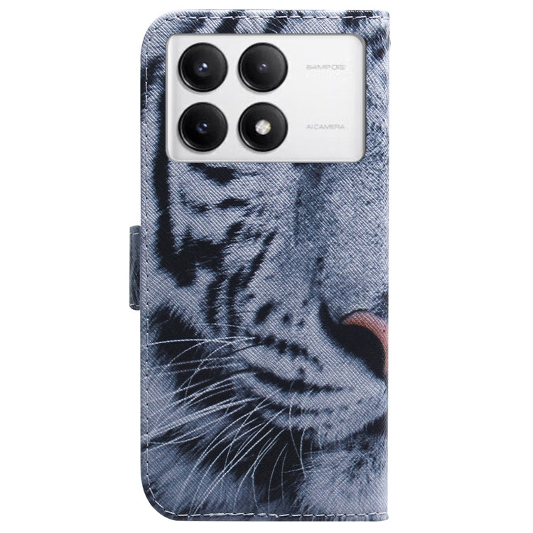 For Xiaomi Poco F6 Pro Coloured Drawing Flip Leather Phone Case