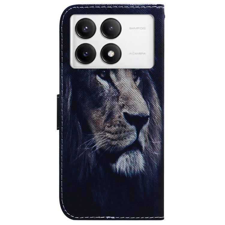 For Xiaomi Poco F6 Pro Coloured Drawing Flip Leather Phone Case