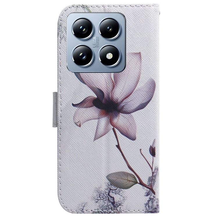 For Xiaomi 14T Coloured Drawing Flip Leather Phone Case