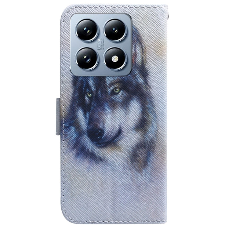 For Xiaomi 14T Pro Coloured Drawing Flip Leather Phone Case