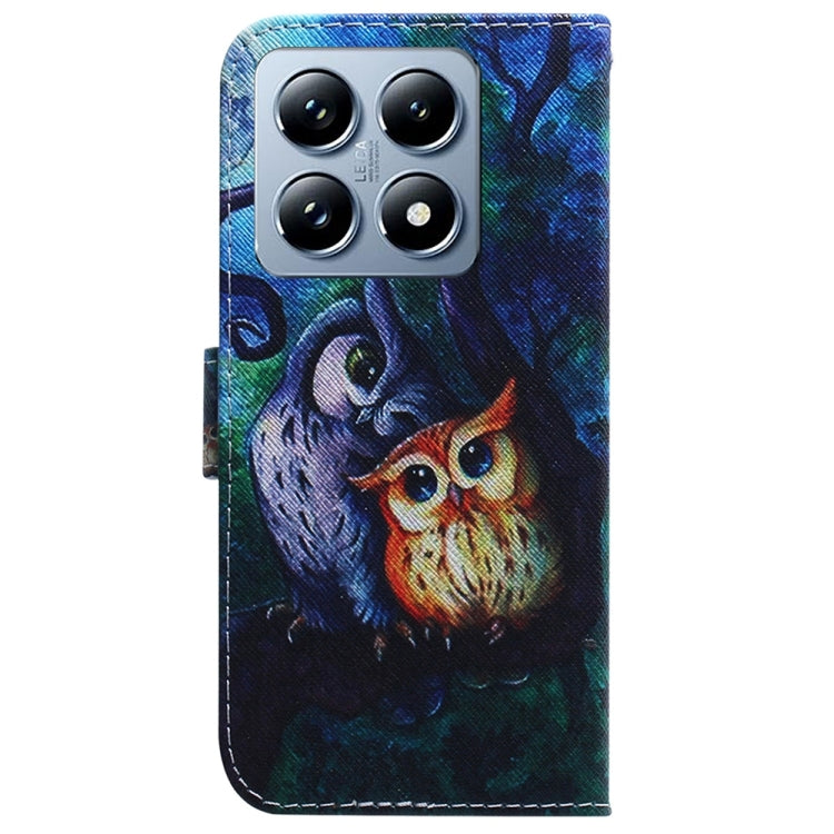 For Xiaomi 14T Pro Coloured Drawing Flip Leather Phone Case
