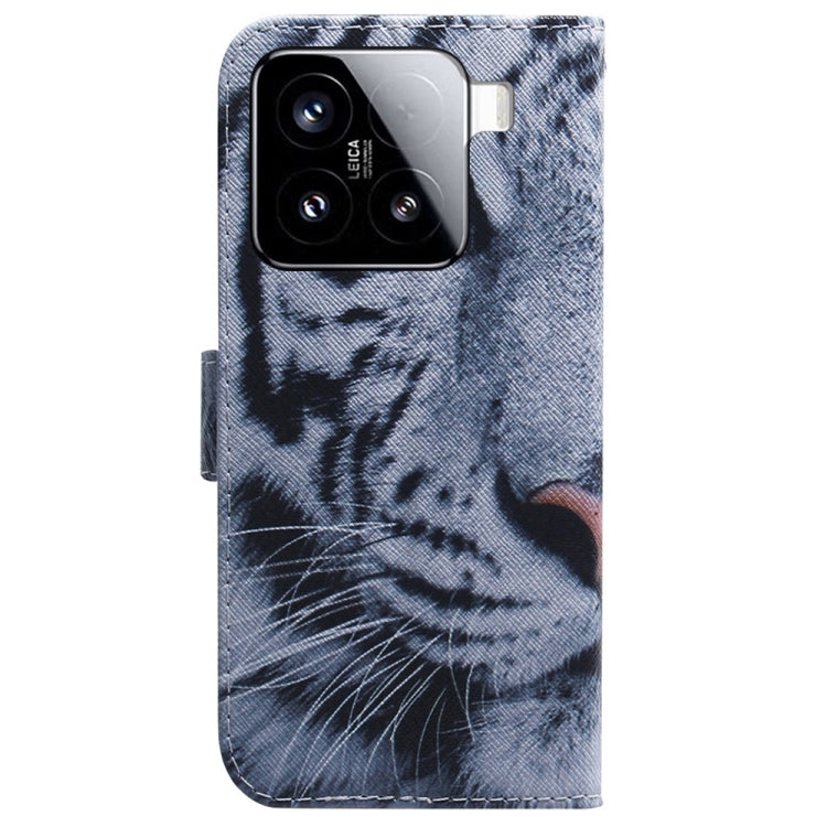 For Xiaomi 15 Coloured Drawing Flip Leather Phone Case