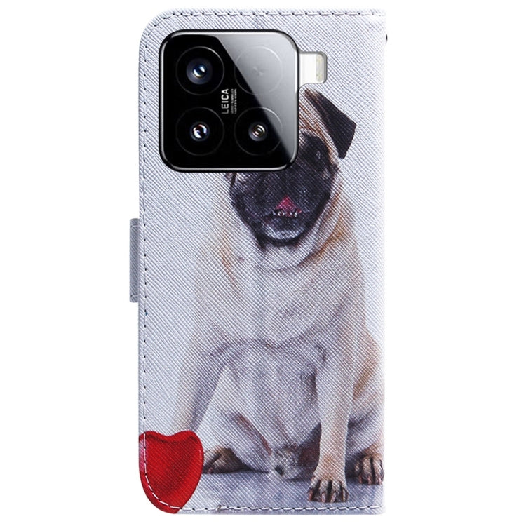 For Xiaomi 15 Coloured Drawing Flip Leather Phone Case