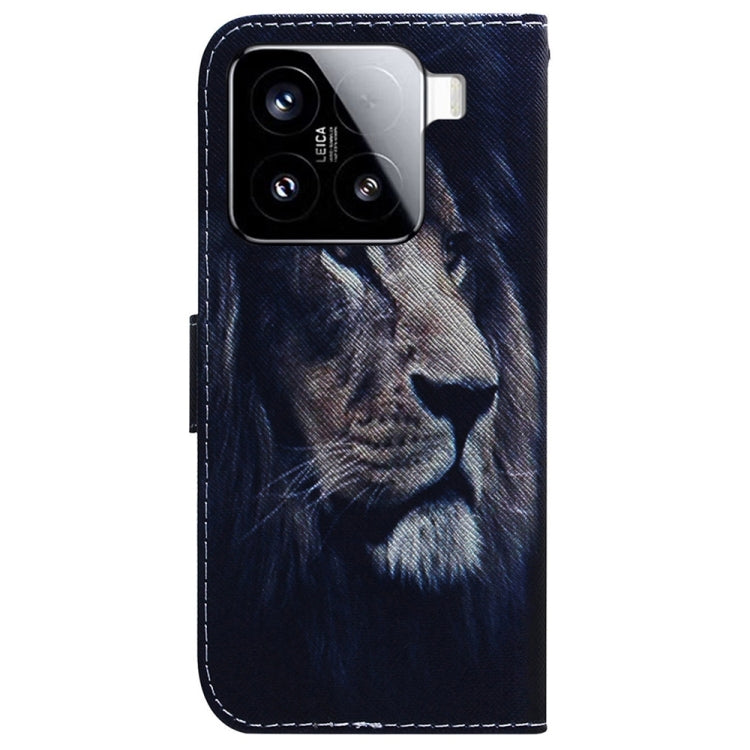 For Xiaomi 15 Coloured Drawing Flip Leather Phone Case