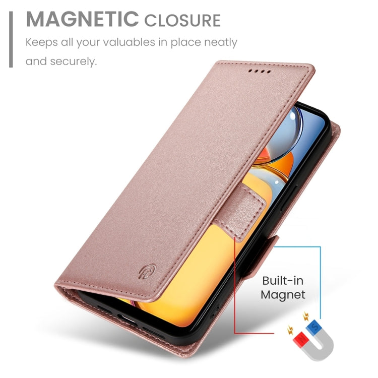 For Xiaomi Redmi 13C 4G / Redmi 13R Side Buckle Magnetic Frosted Leather Phone Case