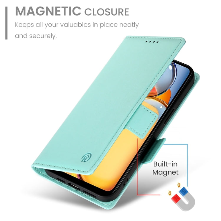 For Xiaomi Redmi 13C 4G / Redmi 13R Side Buckle Magnetic Frosted Leather Phone Case