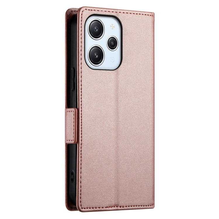 For Xiaomi Redmi 12 4G/5G / Note 12R Side Buckle Magnetic Frosted Leather Phone Case