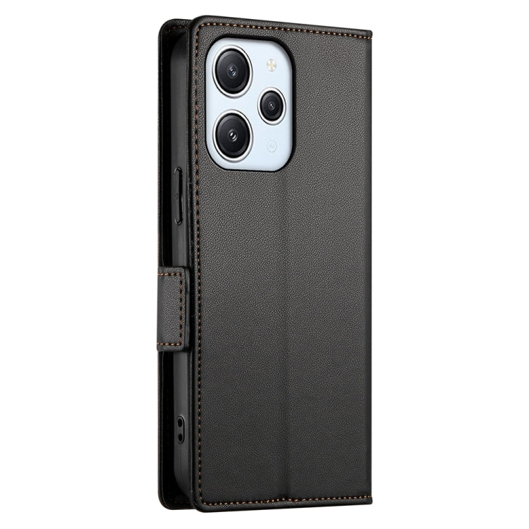 For Xiaomi Redmi 12 4G/5G / Note 12R Side Buckle Magnetic Frosted Leather Phone Case
