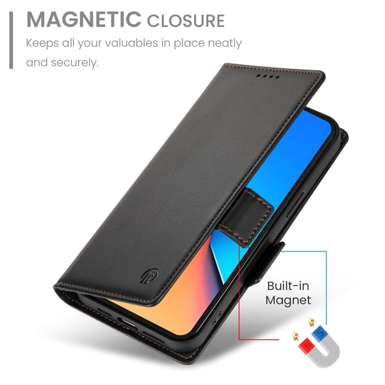For Xiaomi Redmi 12 4G/5G / Note 12R Side Buckle Magnetic Frosted Leather Phone Case