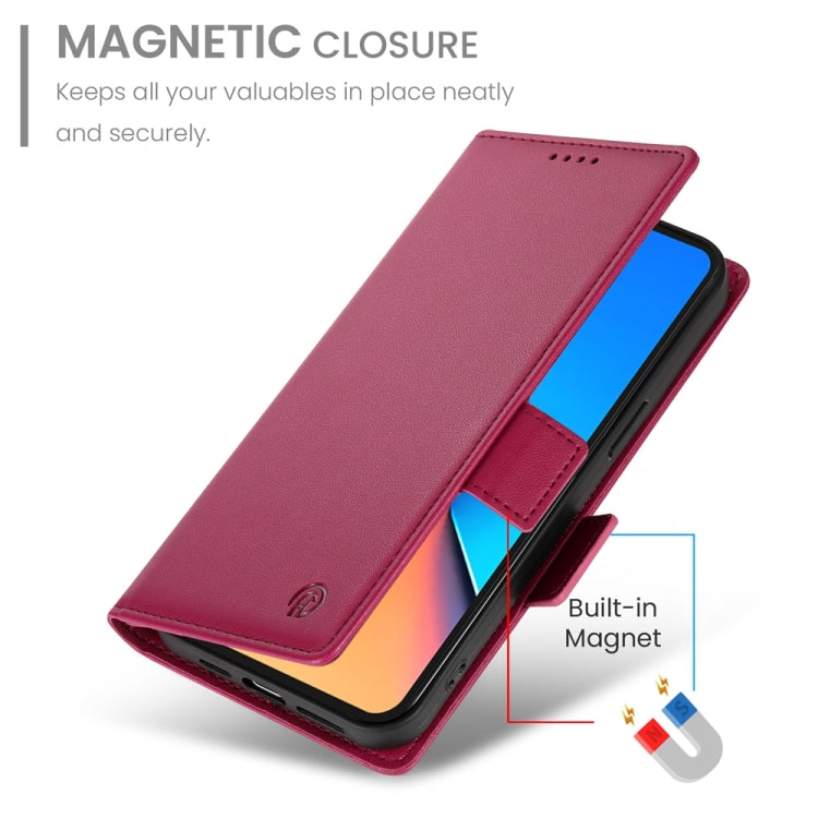 For Xiaomi Redmi 12 4G/5G / Note 12R Side Buckle Magnetic Frosted Leather Phone Case