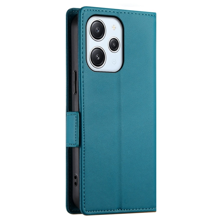 For Xiaomi Redmi 12 4G/5G / Note 12R Side Buckle Magnetic Frosted Leather Phone Case