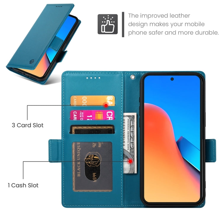 For Xiaomi Redmi 12 4G/5G / Note 12R Side Buckle Magnetic Frosted Leather Phone Case