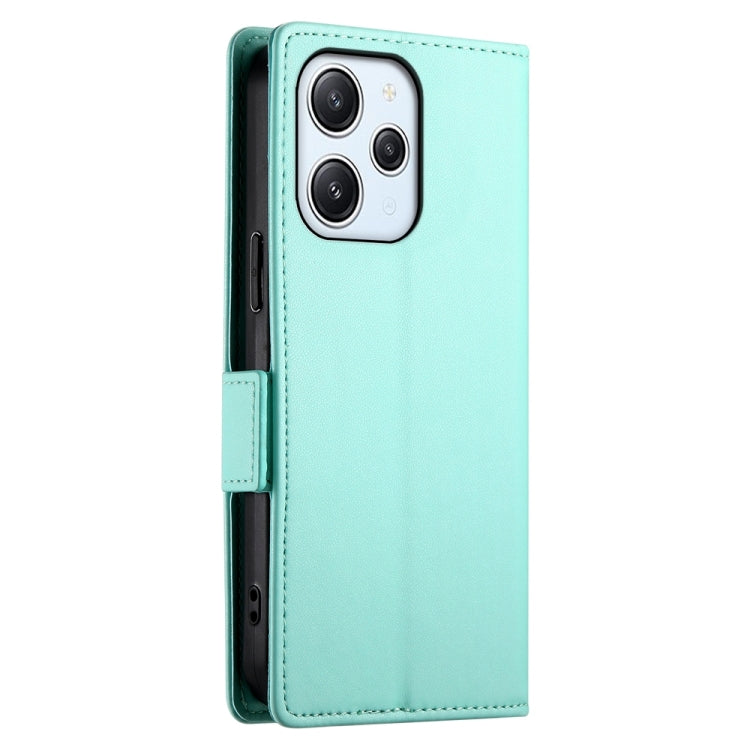For Xiaomi Redmi 12 4G/5G / Note 12R Side Buckle Magnetic Frosted Leather Phone Case