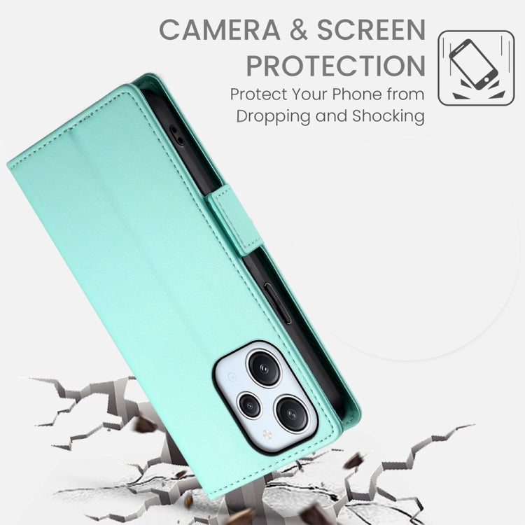 For Xiaomi Redmi 12 4G/5G / Note 12R Side Buckle Magnetic Frosted Leather Phone Case