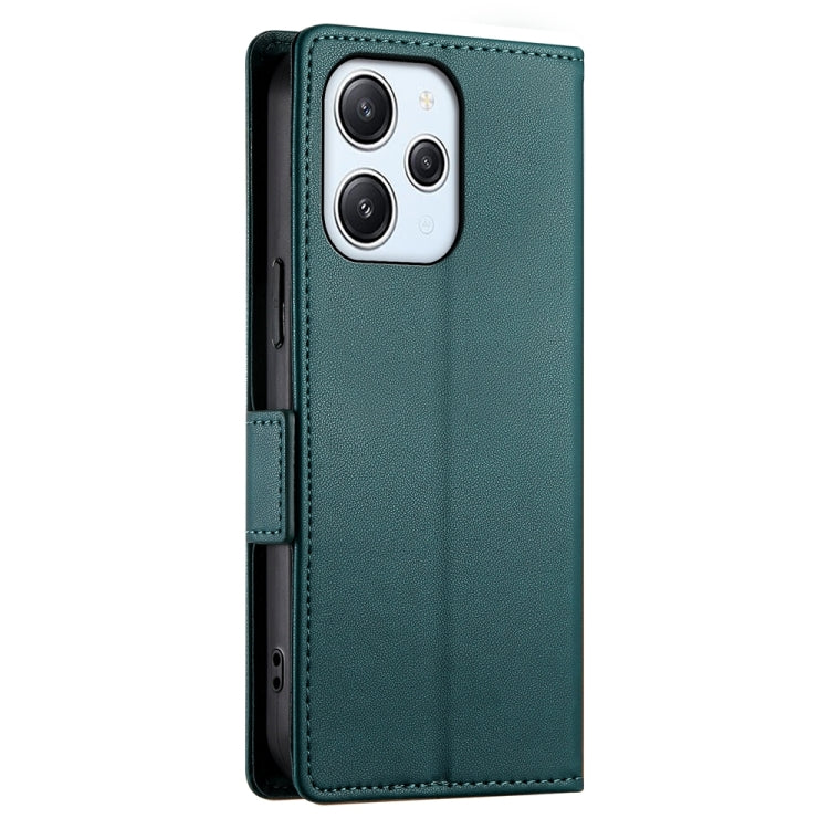 For Xiaomi Redmi 12 4G/5G / Note 12R Side Buckle Magnetic Frosted Leather Phone Case