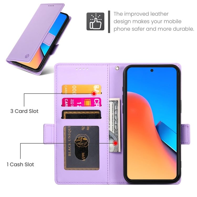 For Xiaomi Redmi 12 4G/5G / Note 12R Side Buckle Magnetic Frosted Leather Phone Case