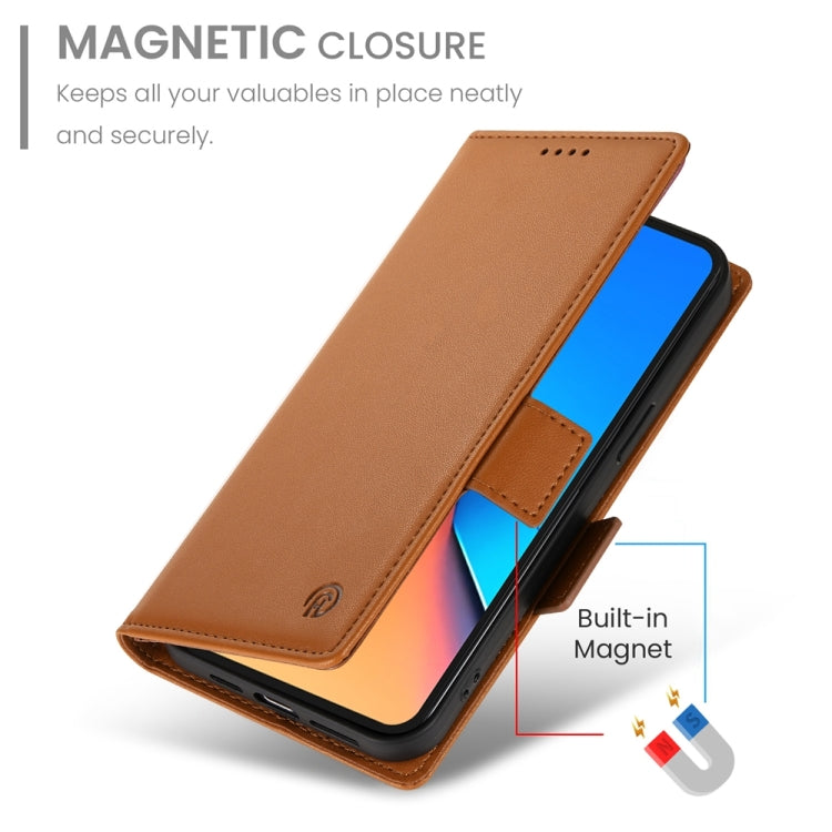 For Xiaomi Redmi 12 4G/5G / Note 12R Side Buckle Magnetic Frosted Leather Phone Case
