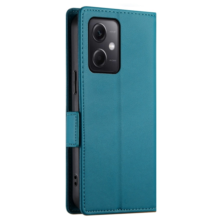 For Xiaomi Redmi Note 12 Global India Side Buckle Magnetic Frosted Leather Phone Case