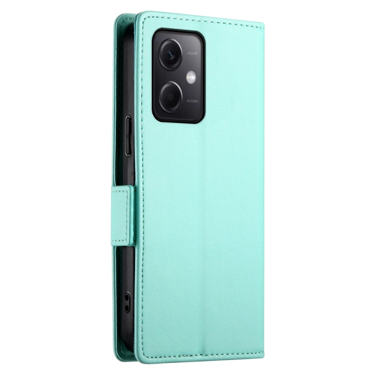 For Xiaomi Redmi Note 12 Global India Side Buckle Magnetic Frosted Leather Phone Case