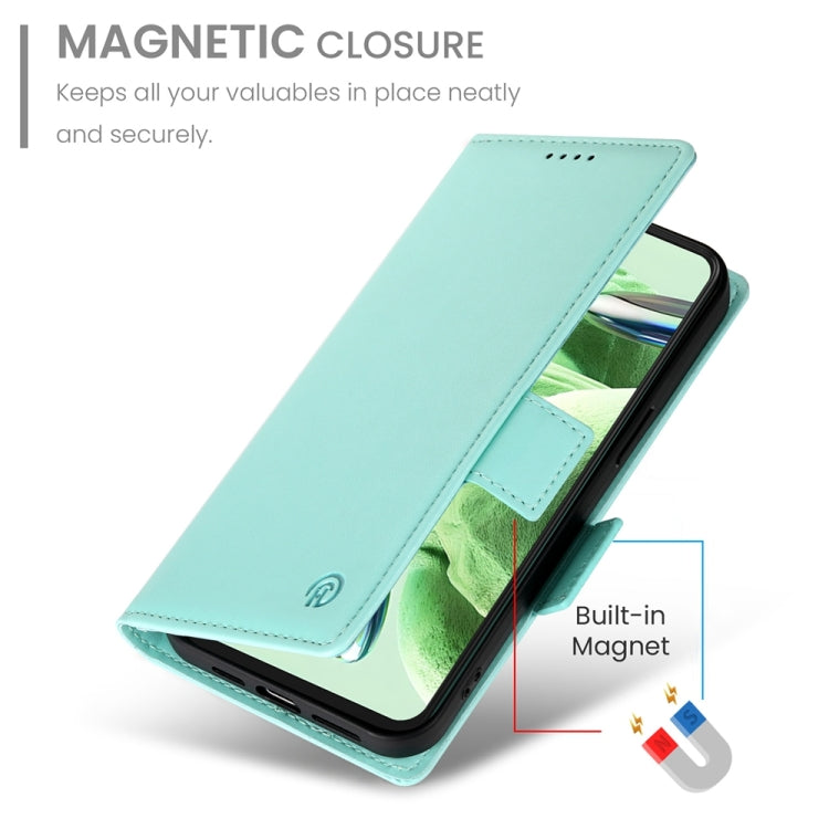 For Xiaomi Redmi Note 12 Global India Side Buckle Magnetic Frosted Leather Phone Case