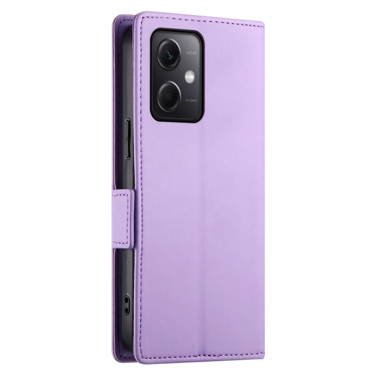 For Xiaomi Redmi Note 12 Global India Side Buckle Magnetic Frosted Leather Phone Case