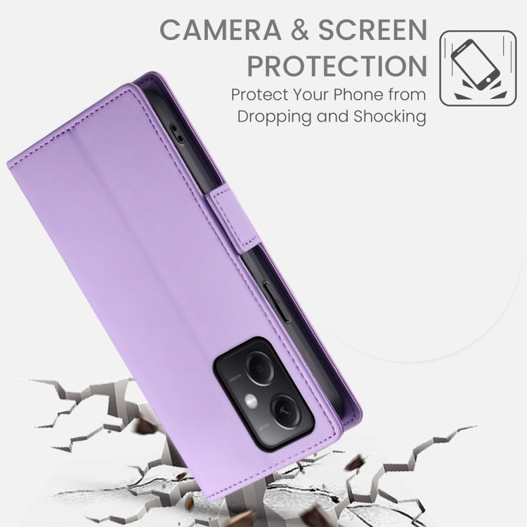 For Xiaomi Redmi Note 12 Global India Side Buckle Magnetic Frosted Leather Phone Case
