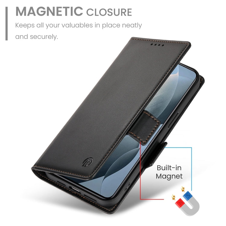 For Xiaomi Poco X6 Pro 5G Global Side Buckle Magnetic Frosted Leather Phone Case
