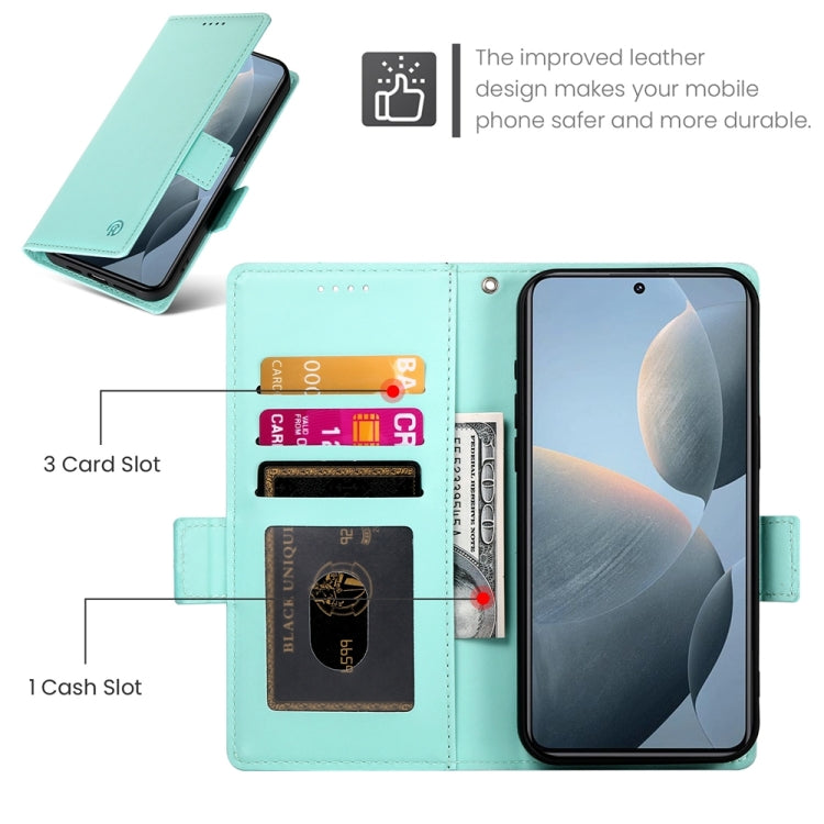 For Xiaomi Poco X6 Pro 5G Global Side Buckle Magnetic Frosted Leather Phone Case