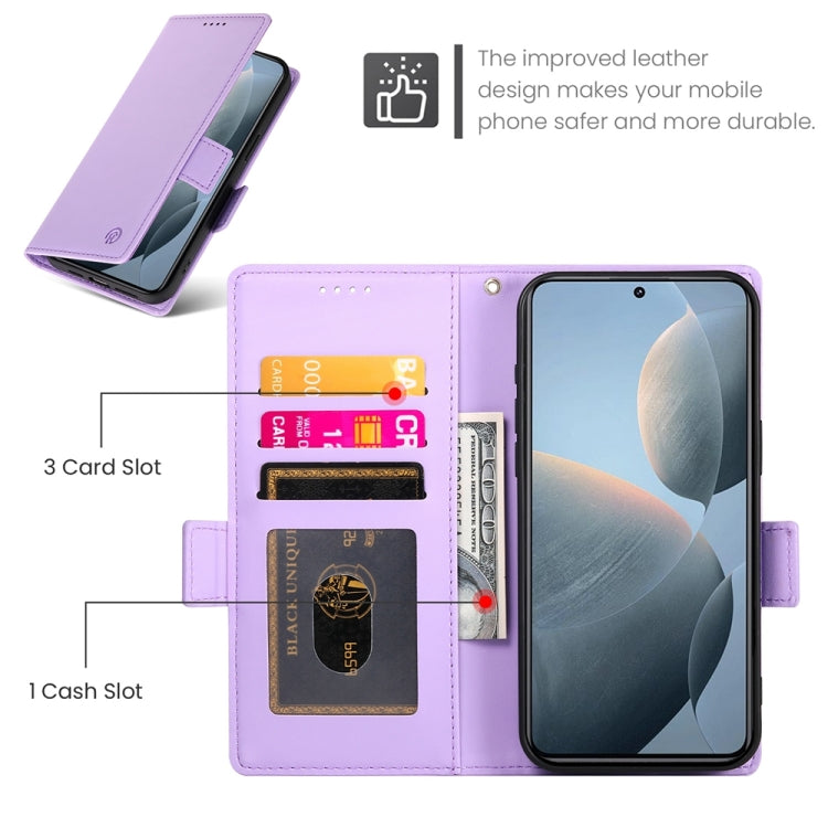 For Xiaomi Poco X6 Pro 5G Global Side Buckle Magnetic Frosted Leather Phone Case