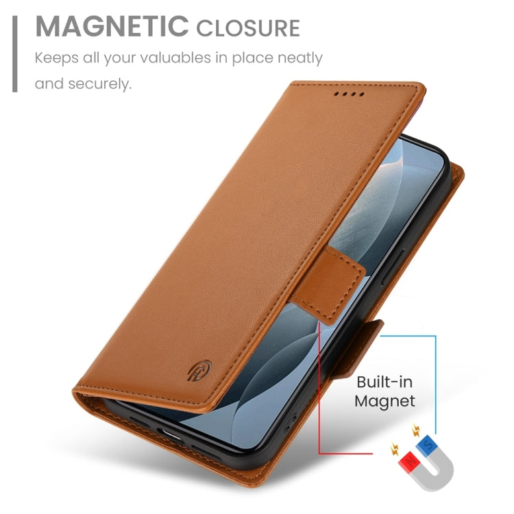 For Xiaomi Poco X6 Pro 5G Global Side Buckle Magnetic Frosted Leather Phone Case