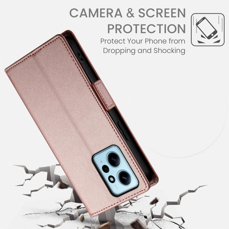 For Xiaomi Redmi Note 12 4G Global Side Buckle Magnetic Frosted Leather Phone Case