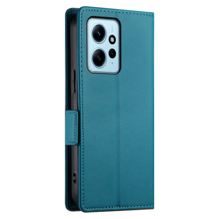 For Xiaomi Redmi Note 12 4G Global Side Buckle Magnetic Frosted Leather Phone Case