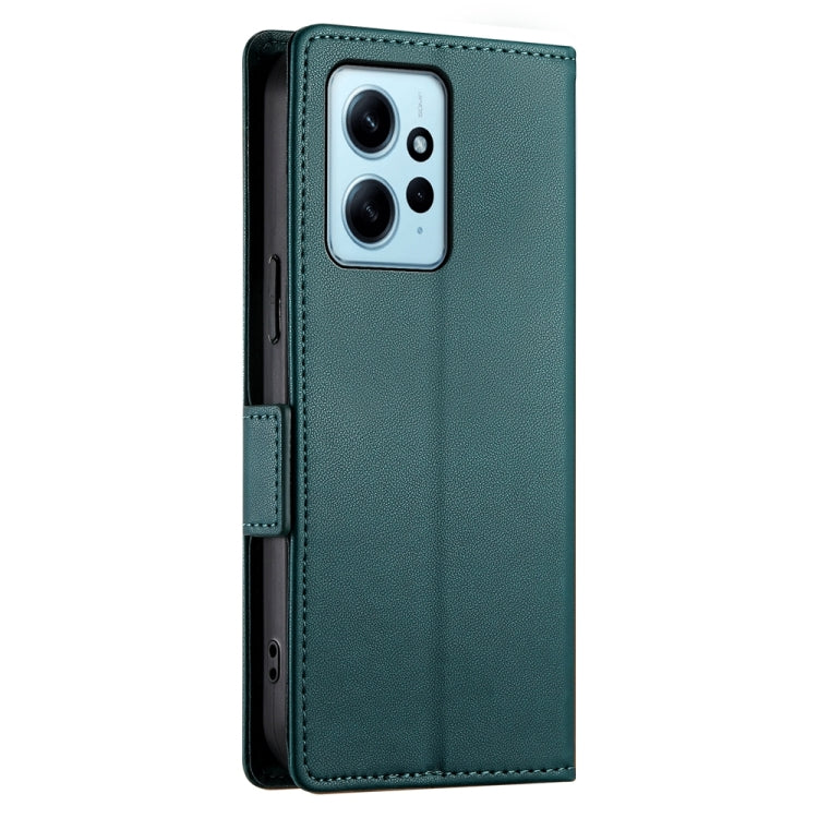 For Xiaomi Redmi Note 12 4G Global Side Buckle Magnetic Frosted Leather Phone Case