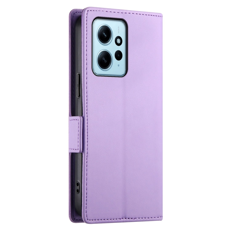 For Xiaomi Redmi Note 12 4G Global Side Buckle Magnetic Frosted Leather Phone Case