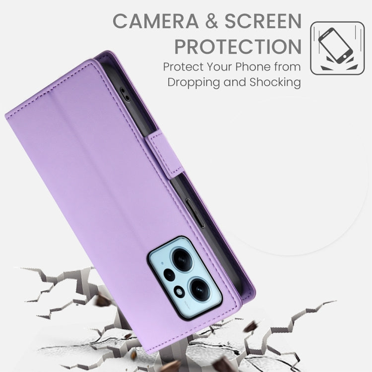 For Xiaomi Redmi Note 12 4G Global Side Buckle Magnetic Frosted Leather Phone Case