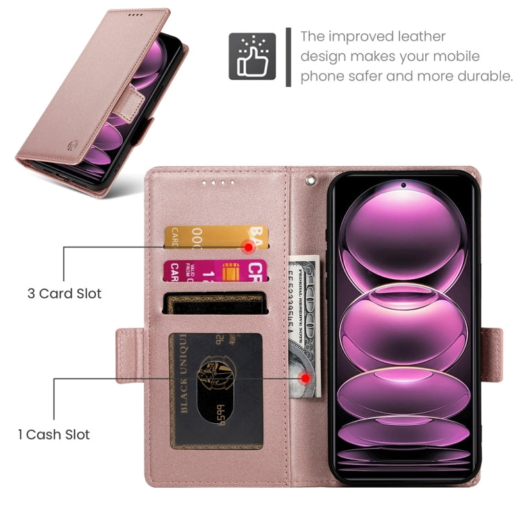 For Xiaomi Redmi Note 12 Pro Speed Side Buckle Magnetic Frosted Leather Phone Case