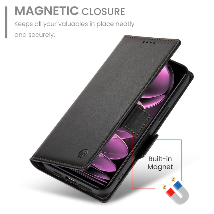 For Xiaomi Redmi Note 12 Pro Speed Side Buckle Magnetic Frosted Leather Phone Case
