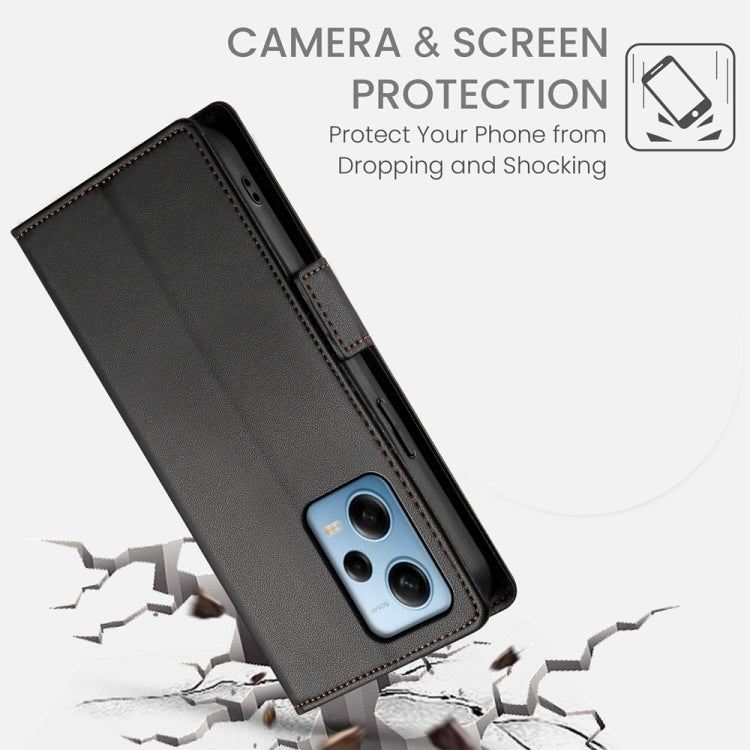 For Xiaomi Redmi Note 12 Pro Speed Side Buckle Magnetic Frosted Leather Phone Case