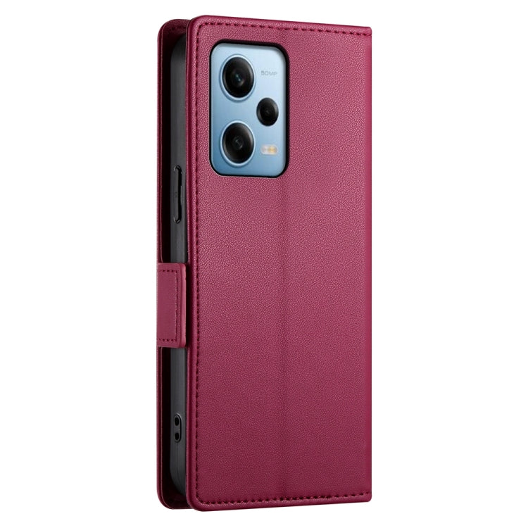 For Xiaomi Redmi Note 12 Pro Speed Side Buckle Magnetic Frosted Leather Phone Case
