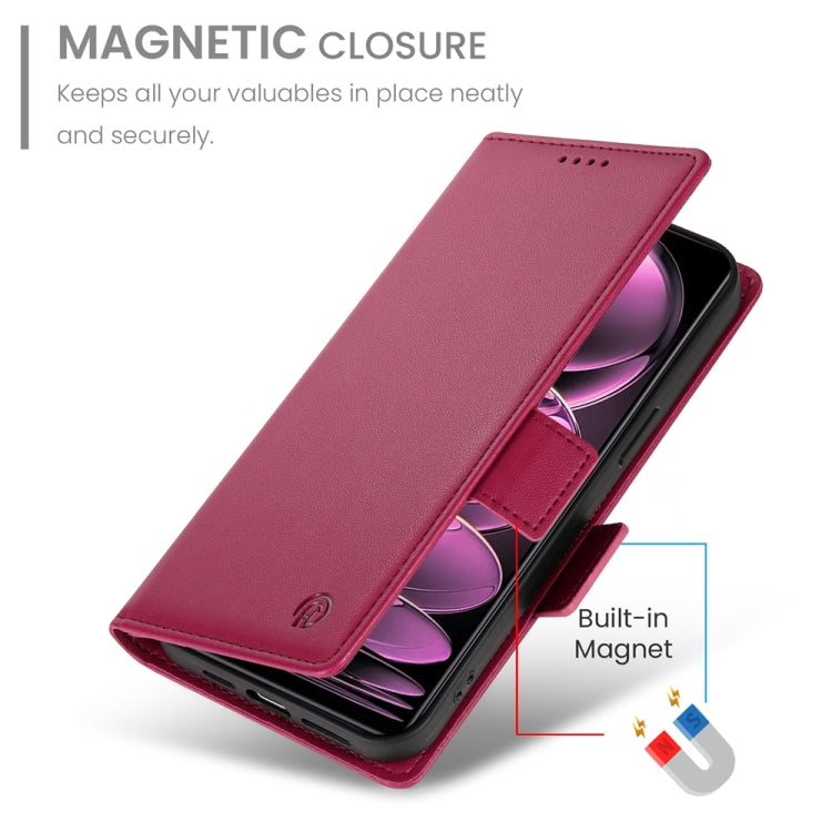 For Xiaomi Redmi Note 12 Pro Speed Side Buckle Magnetic Frosted Leather Phone Case