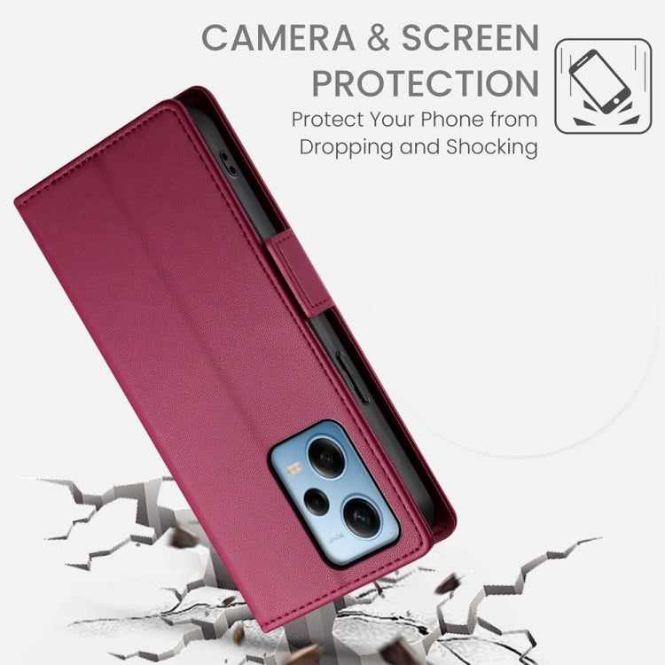 For Xiaomi Redmi Note 12 Pro Speed Side Buckle Magnetic Frosted Leather Phone Case